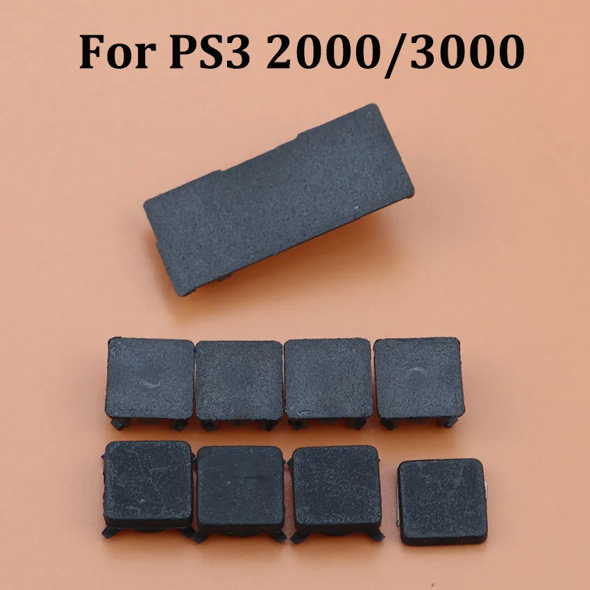 JCD para PS4 Slim tornillos Kit completo de tornillos cubierta de pies de goma de plástico negro para consola PS3 Slim 2000 3000 4000 PS2 70000 - imagen 2