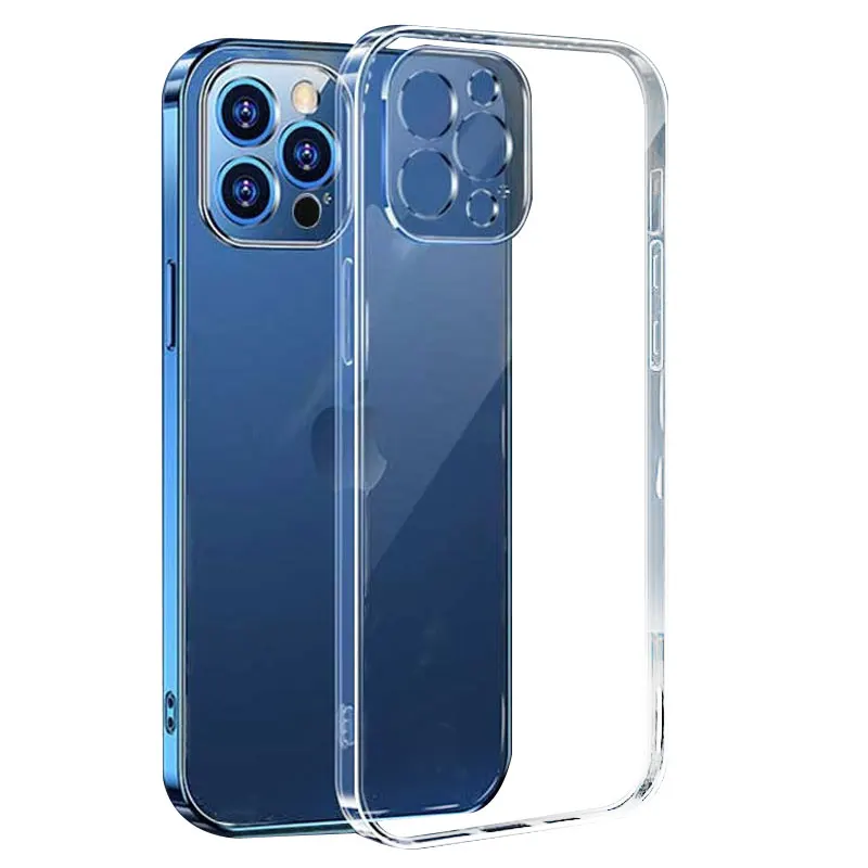 Nueva funda transparente para iPhone 12 11 13 14 15 Pro max 15 Plus funda protectora suave de TPU para iPhone 12 13 mini fundas Coque - imagen 2