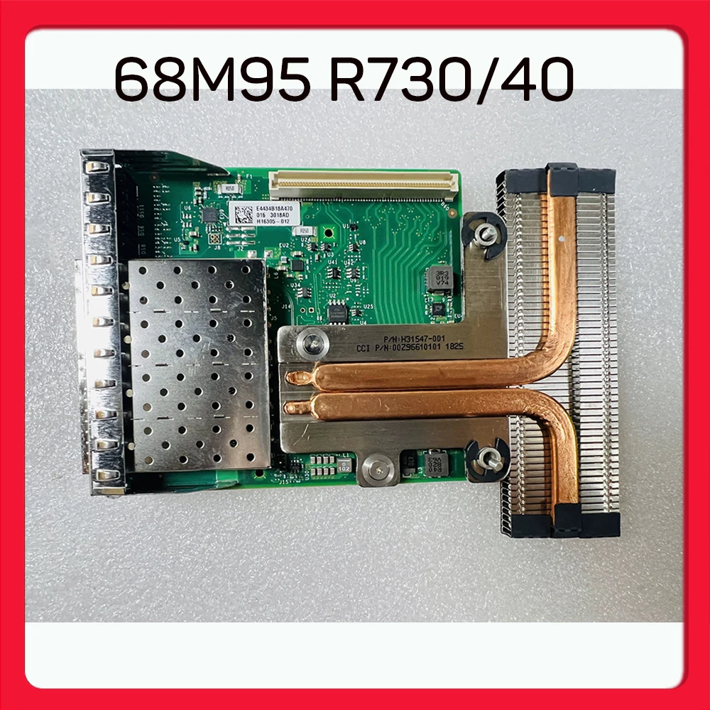   Tarjeta hija de red de fibra óptica de cuatro puertos 10 Gb X710-DA4 68M95 R730/40