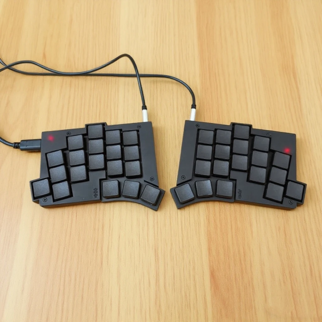 TOTEM-Teclado de perfil bajo dividido, 38 teclas, con cable, impresión 3D, resina/Pla VAIL, intercambiable en caliente personalizado, teclados ergonómicos para juegos, PC y jugadores - imagen 2