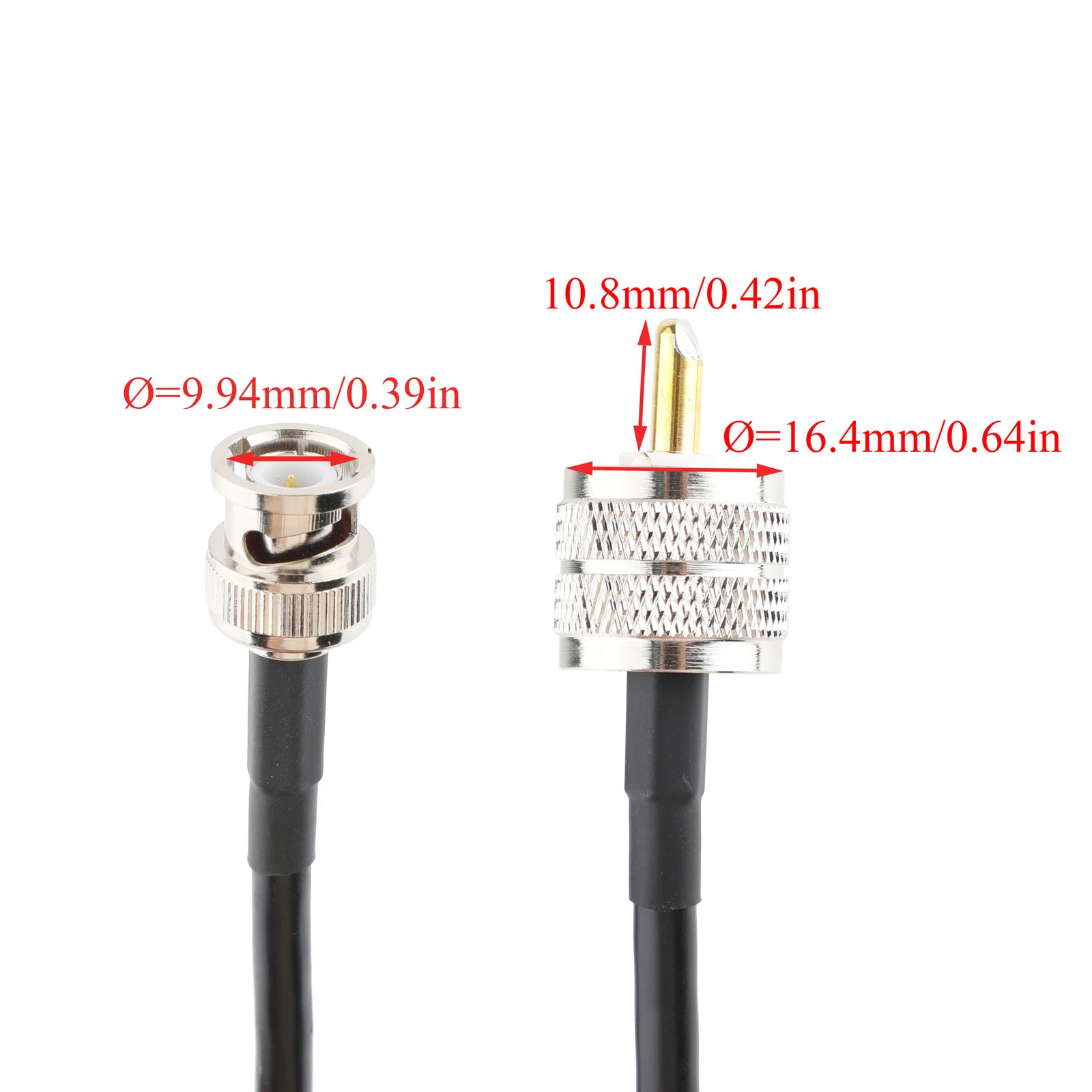 Cable de extensión Coaxial RF BNC macho a UHF macho de 1-30m RG58/50-3-preciable para antena de enrutador y red móvil 4G LTE - imagen 4