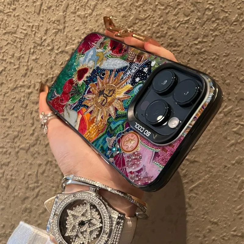 Funda Sun God para iPhone 17 16 15 14 Pro 13Mini 12 11 Pro Max XR 7 8 Plus SE cubierta a prueba de golpes carcasa a prueba de polvo - imagen 5