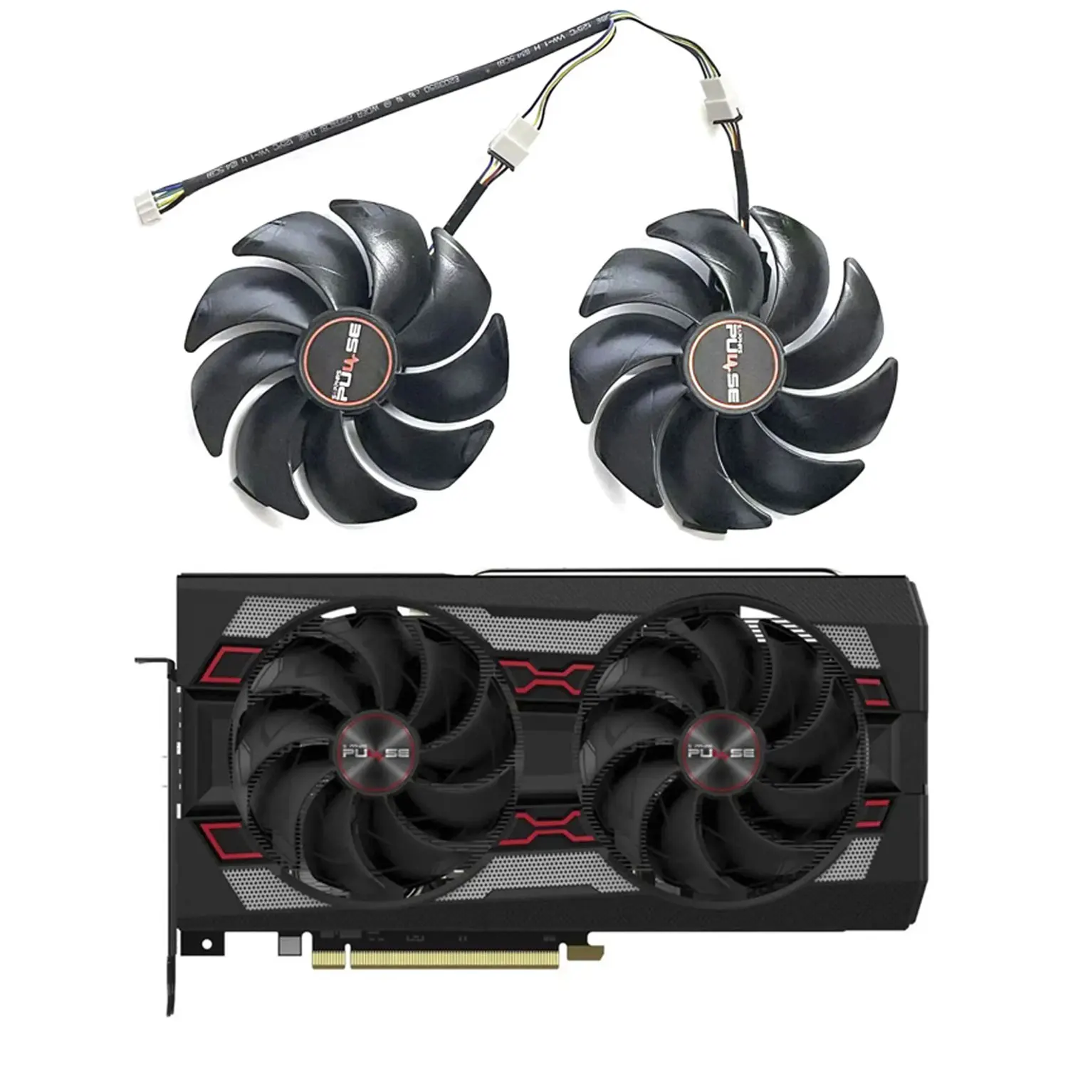 4PIN 95MM CF1015H12D DC 12V 0.45A nuevo ventilador GPU RX5600 para Sapphire RX 5600 XT 6G D6 Platinum Edition OC - imagen 2