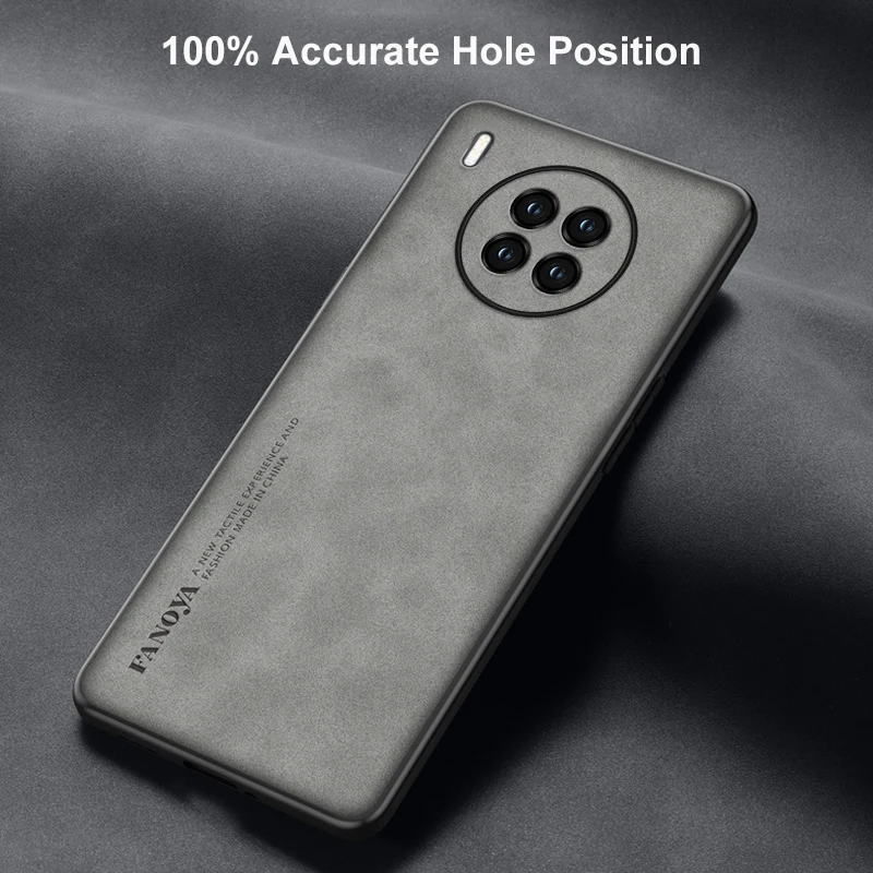 Funda de cuero de lujo para Huawei Nova 8i 8 i 9 SE 10 Pro, funda trasera protectora de silicona para teléfono Honor 50 Lite 50 Pro Coque - imagen 3