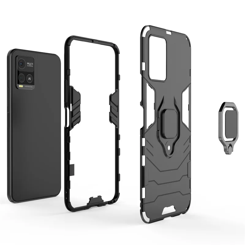 Funda para Vivo iQOO 8 9 Pro iQOO9 SE Y55 Y55S Y76 Y76S 5G, carcasa protectora, soporte magnético, carcasa trasera - imagen 5