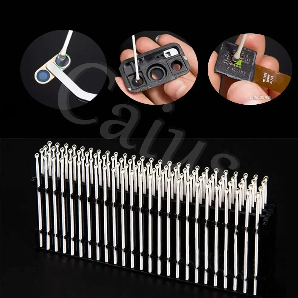 Limpiador de lentes portátil para cámara, palo sintético de resina, eliminación de polvo y huellas dactilares para teléfono, herramienta de limpieza de pantalla de lente de cámara, 48 Uds. - imagen 3