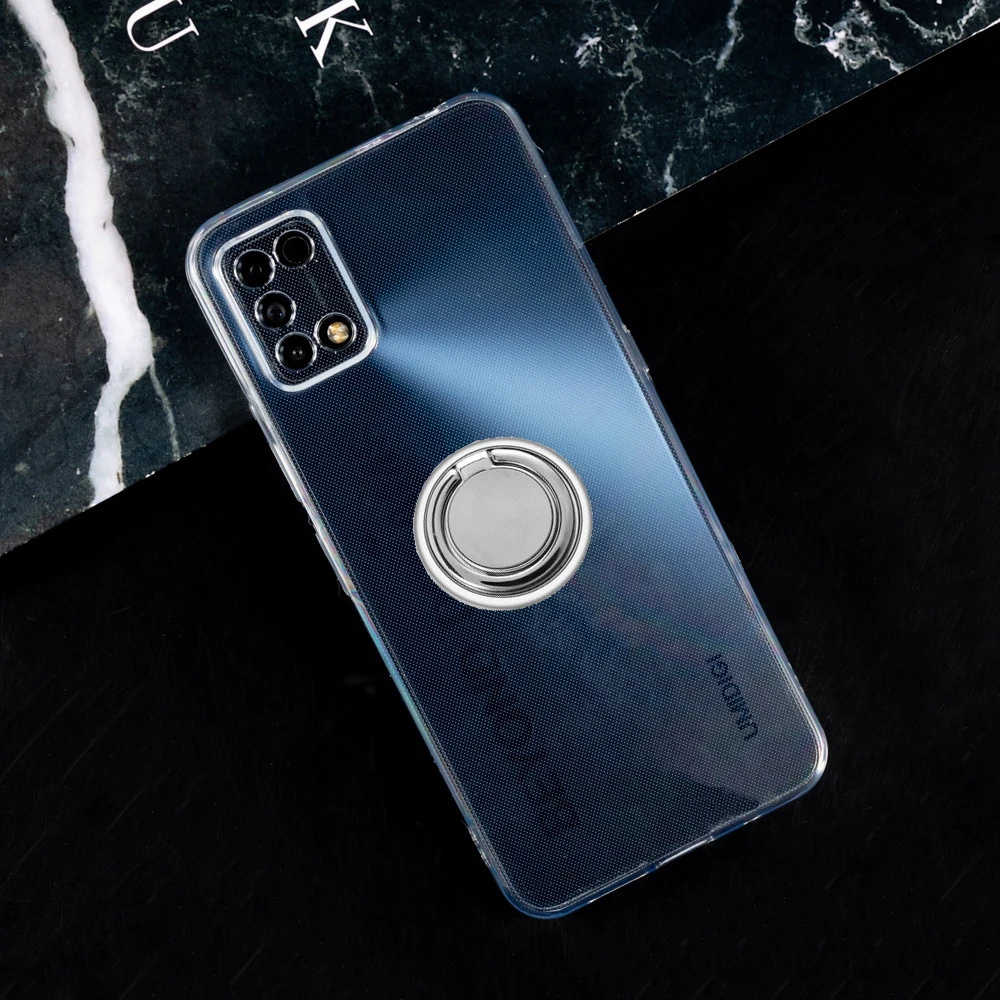 Para UMIDIGI A11 Bison 2021 GT X Power 5 3 A3 A5 S5 A7 A9 Pro A7S A3S A3X F1 Play F2 soporte de anillo trasero cubierta de silicona