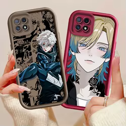 Funda Protectora para Teléfono con Diseño de Anime Blue Lock para OPPO A96 A58 A74 A78 A72 A53 A54S A94 A54 A16 A52 A57 A98 A76