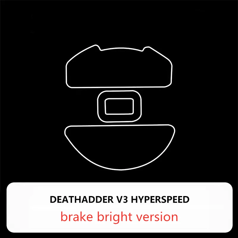 1 Juego de patines de ratón ultrafraglide para Razer Deathadder V3 Hyperspeed, pies de velocidad de freno, versión ICE, deslizadores de ratones, pies de PTFE - imagen 5
