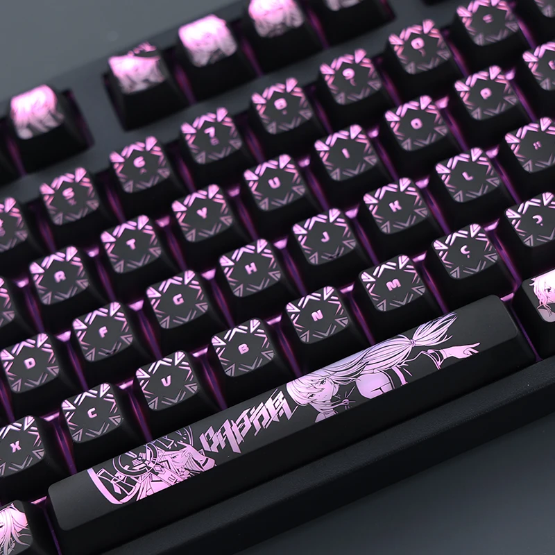1 Juego de teclas retroiluminadas de Anime Arknights Skadi, revestimiento de PC para Logitech G610 G512 Razer BlackWidow Huntsman Corsair K70 K95 - imagen 3