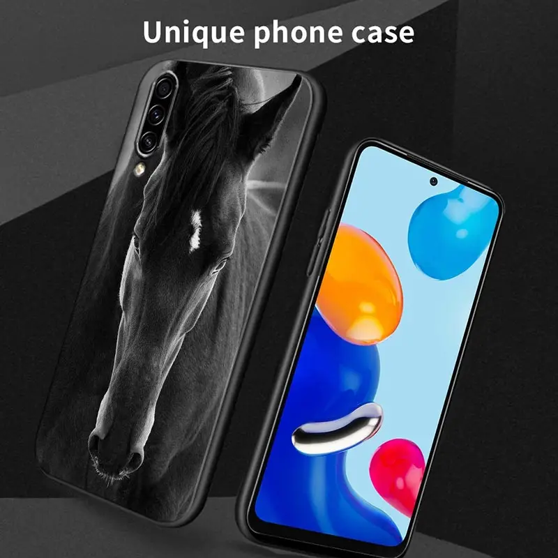 Funda de teléfono para Samsung Galaxy, carcasa trasera de silicona Ultra, caballo galopante, Animal, A30, A30S, A50 S, A20E, A20, A40, A70, A10E, Note 9, 10, 20 - imagen 4
