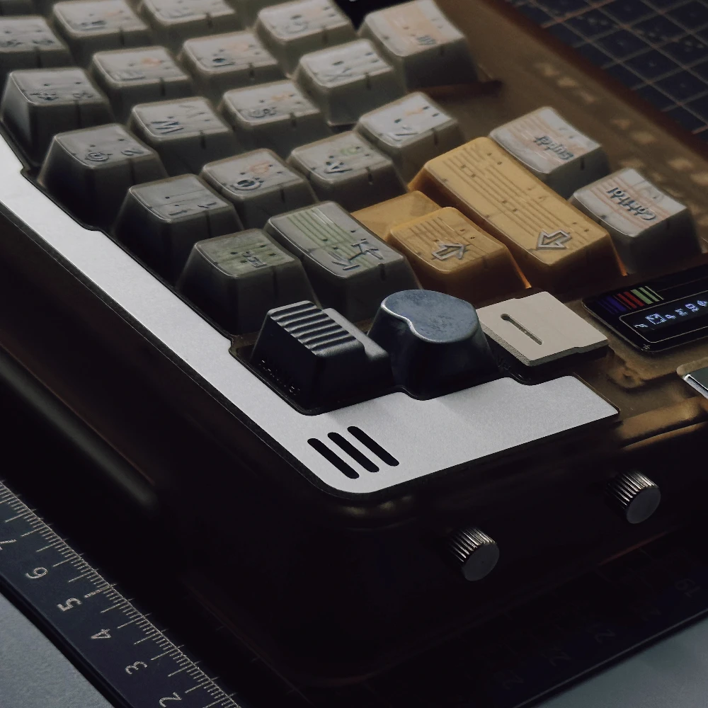 MW Hash Line Keycap Set Original ABS personalizado Retro translúcido teclado Cap Cherry Profile Gaming KeyCap para teclado mecánico - imagen 3