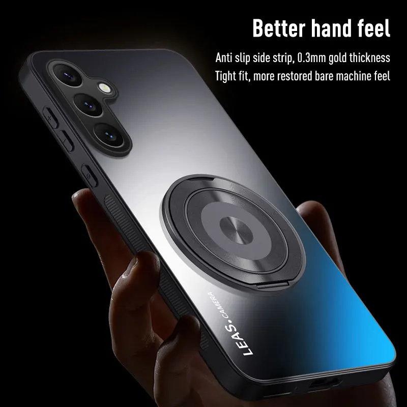 Para Samsung A05 A06 A14 A15 A16 A35 A36 A56 A24 A34 A54 A25 A35 A55 A17 soporte de anillo magnético funda trasera para teléfono anillo protege la cubierta - imagen 4