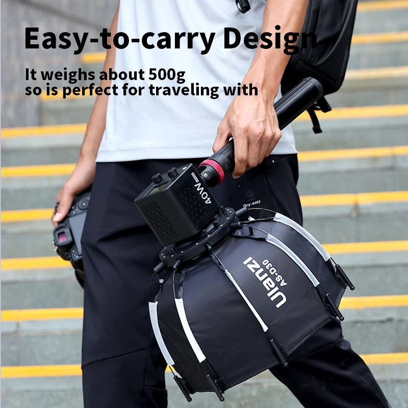 Ulanzi AS-D30 Softbox octogonal de 30cm, Mini montaje Bowens, rejilla de panal de liberación rápida, Softbox para luz COB Ulanzi LT028 LT005 - imagen 4