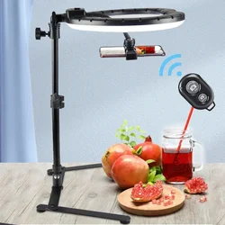 Soporte móvil universal con luz LED y trípode para streaming