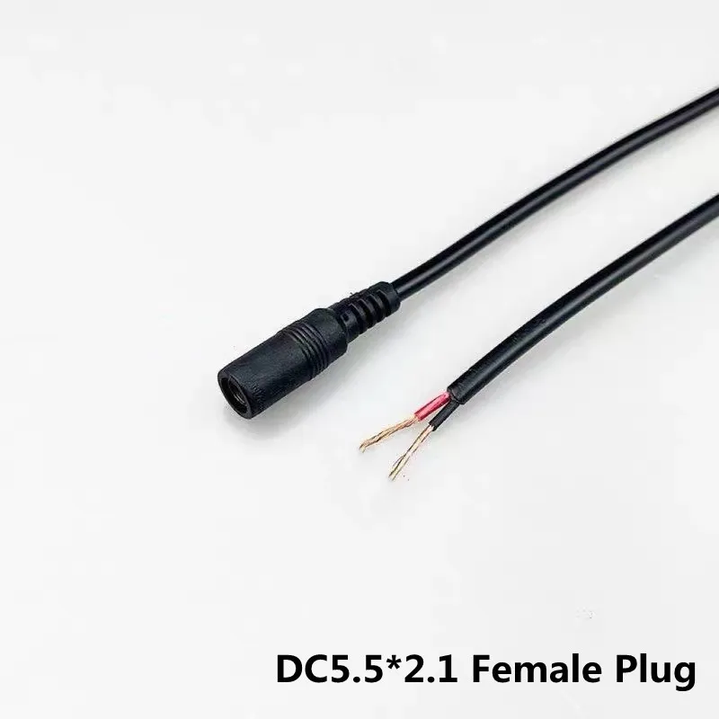 Cable de alimentación DYI 12V DC 55,21 macho y hembra 20AWG adaptador de conector DC Cable hembra - imagen 5