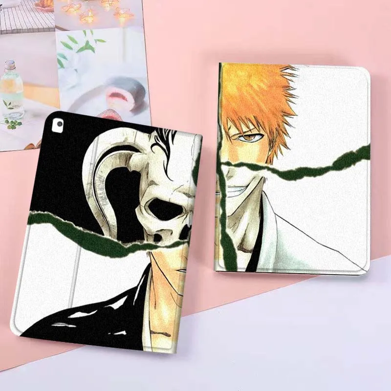 Bleach Anime Cool Shinigami para iPad Pro Air Mini 1 2 3 4 5 6 7 7th 8th 9th 10th 11th 10,2 9,7 10,5 10,9 11 12,9 funda para tableta - imagen 5