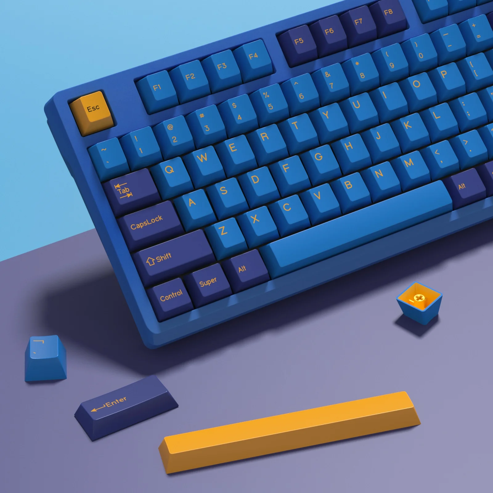KBDiy GMK Nautilus Keycap Cherry perfil doble disparo PBT ISO Keycaps para Gamer Kit de teclado mecánico punto de juego Retro Keycap
