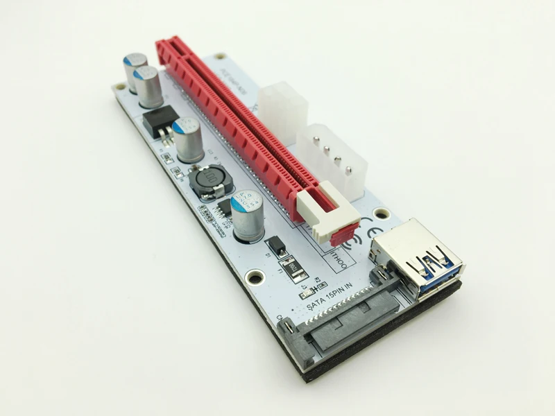 Riser-tarjeta adaptadora USB 3,0 de 60cm, Cable de datos para minería BTC, Bitcoin, Antminer, Blanco 008S NGFF M.2 PCIE PCI-E 1X 2X 4X 8X 16X - imagen 2