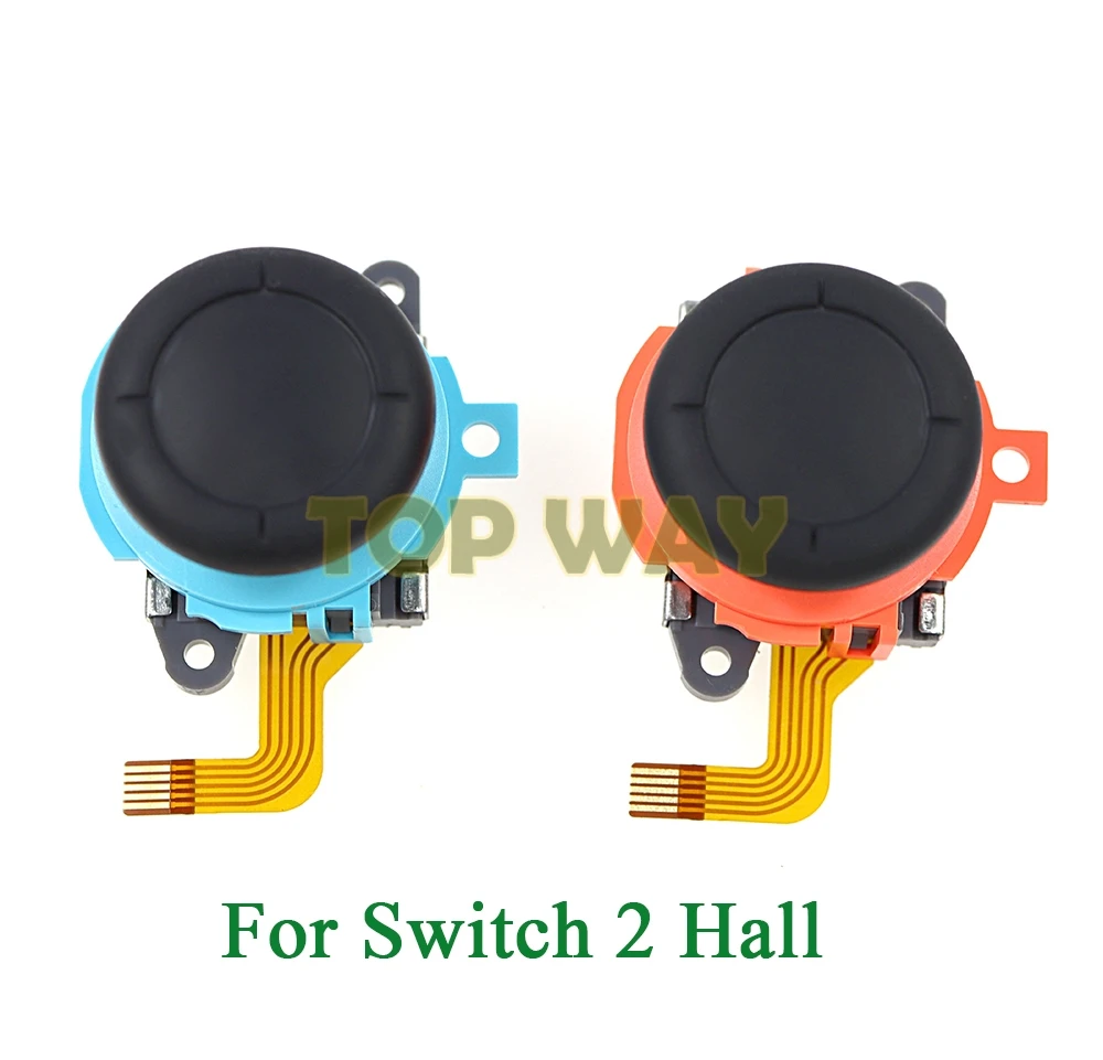 10 Uds. Thumbstick azul naranja para Switch 2 JoyCon para NS2 Joy Con reemplazo izquierda derecha 3D analógico Hall Joystick basculante - imagen 4
