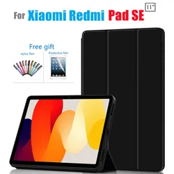 Funda inteligente para Xiaomi Redmi Pad SE 11 pulgadas 2023 cubierta plegable magnética para Redmi Pad SE 11 Tablet carcasa protectora