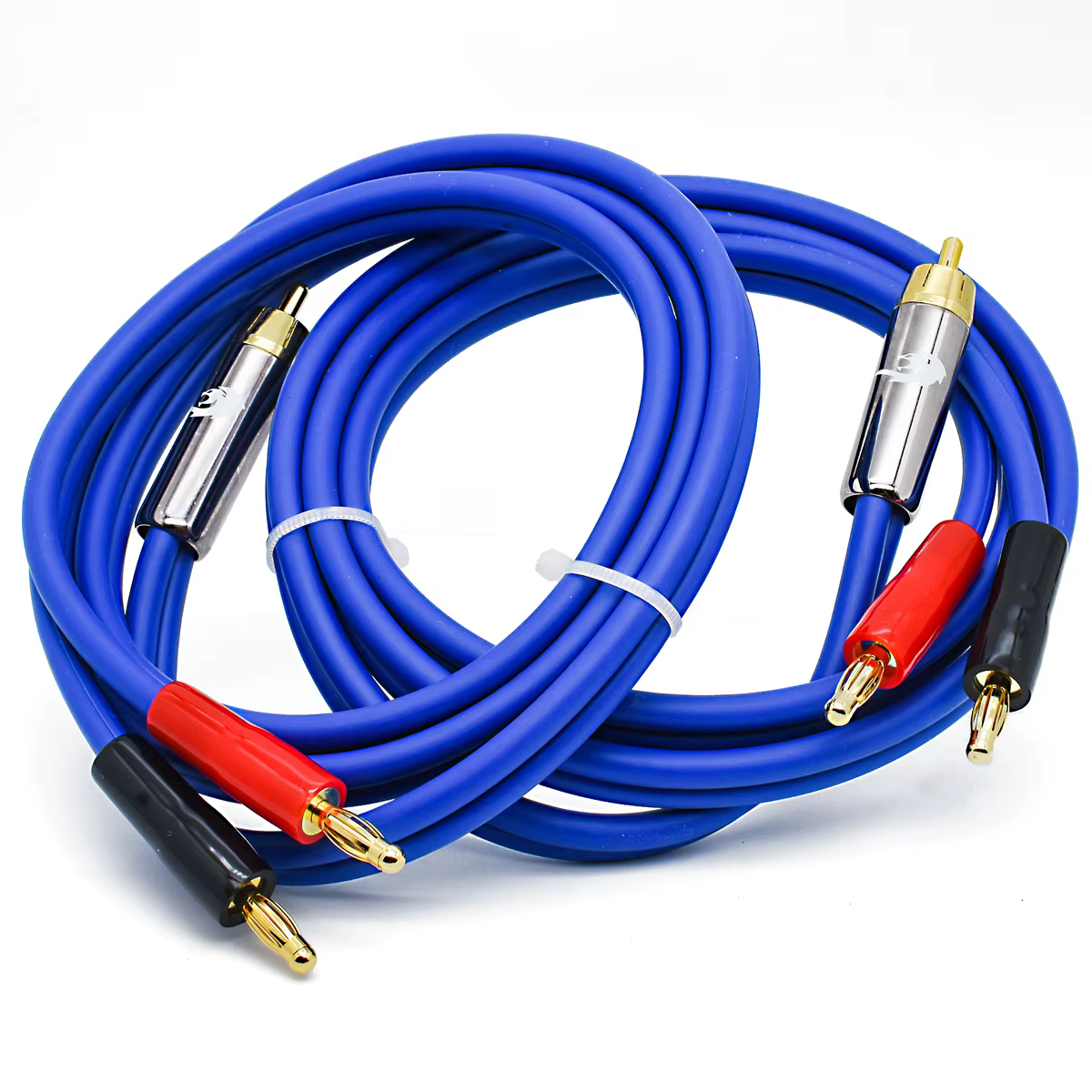 Cable de altavoz RCA Premium con banana doble para amplificador - imagen 3