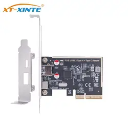 Tarjeta PCIe USB 3.2 Gen 2 de 10 Gbps con puertos tipo A y C