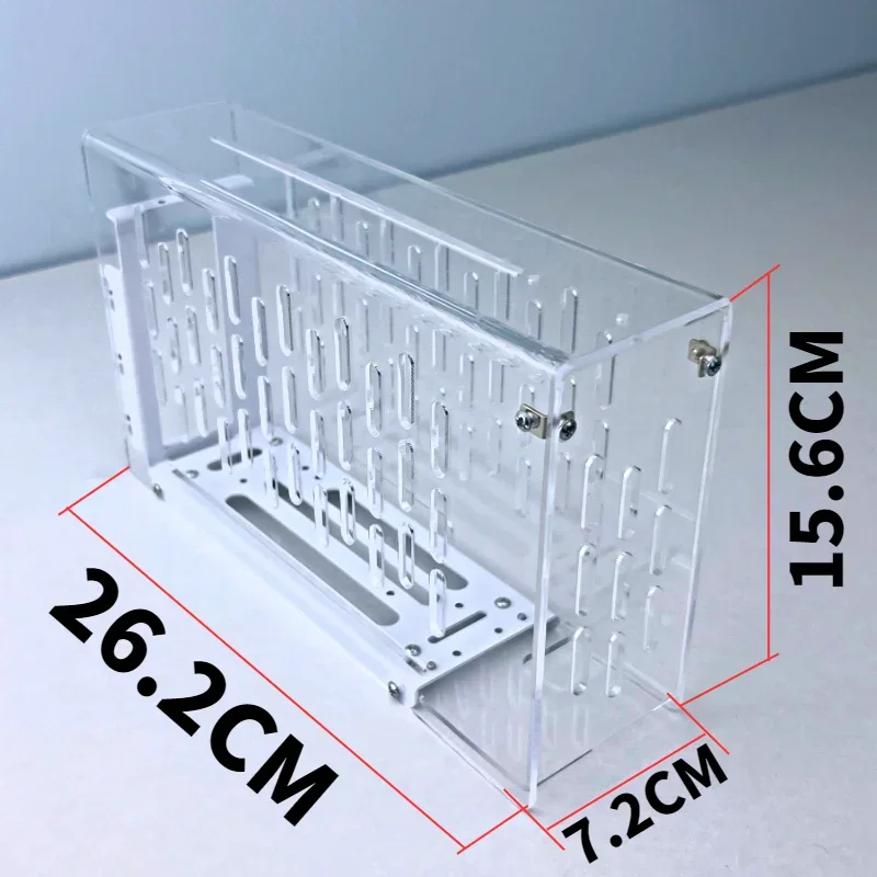 EGPU-tarjeta gráfica externa para ordenador portátil, soporte de Metal con 2 ranuras, Marco acrílico, tarjetas de vídeo, base GPU, Oculink PCIE, funda externa para PC - imagen 4