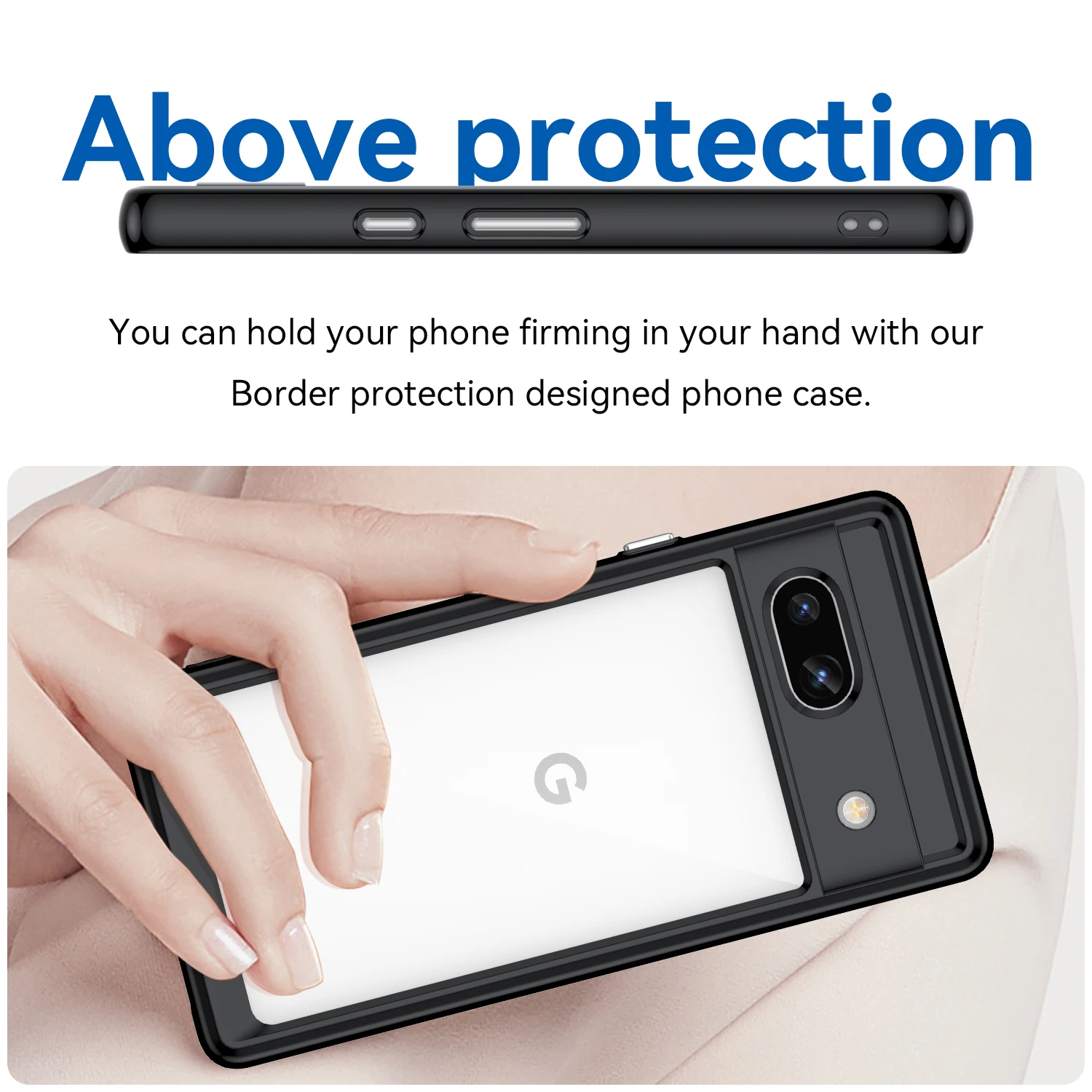 Funda transparente para Google Pixel 7A 7 Pro, carcasa dura translúcida a prueba de golpes para teléfono - imagen 5