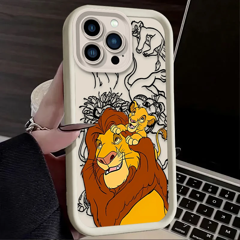 Funda Disney Rey León Simba para iPhone 16 15 14 13 12 11 Pro Max X XS X S Max XR SE 2020 7 8 Plus, funda de silicona suave a prueba de golpes - imagen 3