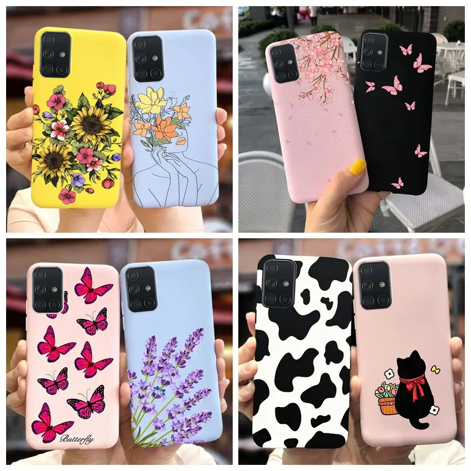 Para Samsung Galaxy M31s funda elegante cubierta pintada de caramelo funda de silicona suave para Samsung M31s M31 s Coque M315 M317 Fundas parachoques