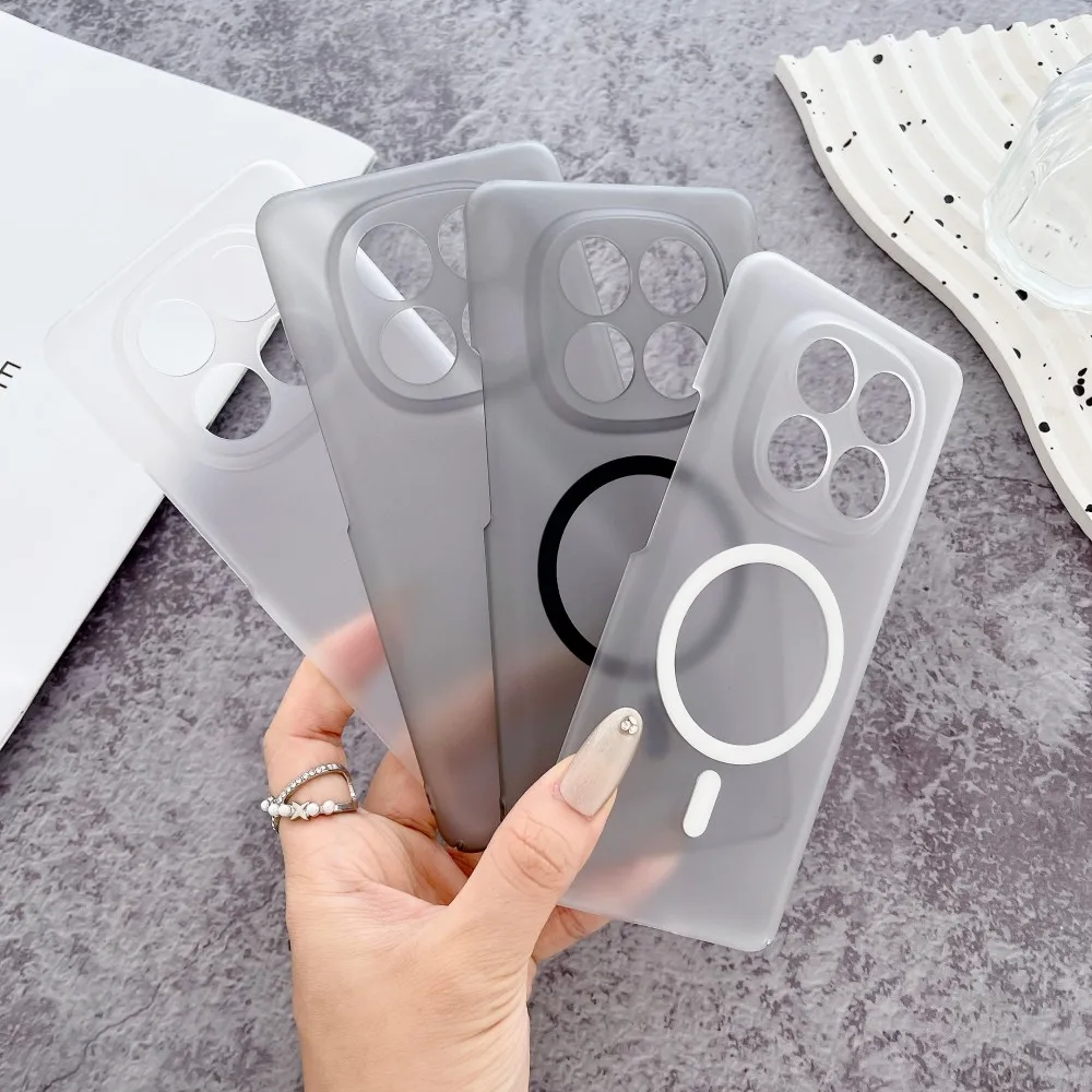 Para Xiaomi POCO X7 funda dura de PC transparente delgada funda protectora trasera magnética para Xiaomi POCO X7 5G X 7 carcasa delgada para teléfono - imagen 4