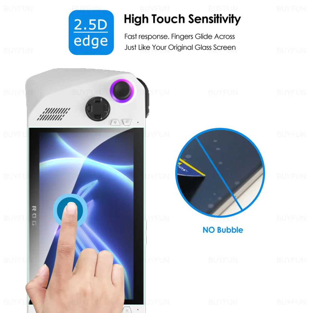 Vidrio Templado Protector para Asus ROG Ally, película protectora de pantalla para Asus ROG Ally rogely RC71L RC71X 2023 7,0 pulgadas, 2 uds. - imagen 3