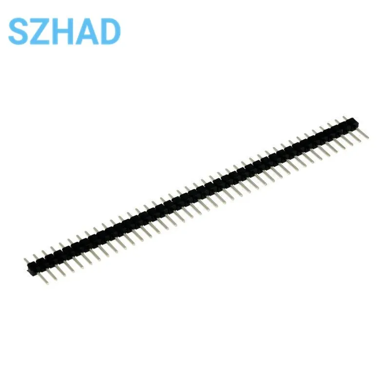 Lote de 10 unidades de 40 Pines, 1x40 colores, macho de una sola fila de 2,54 MM, Conector de cabezal de Pin rompible, Pin de tira para Kit de bricolaje - imagen 2