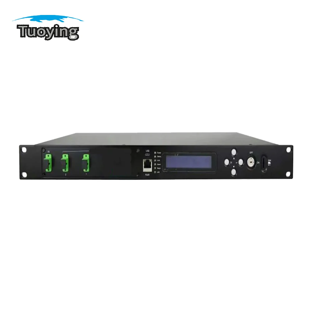 Amplificador de fibra Web + snmp 1u, 2x17db, 4x17db, alta potencia, Edfa Erbium dopado, Ftth, amplificador de fibra compensado por Erbium - imagen 2