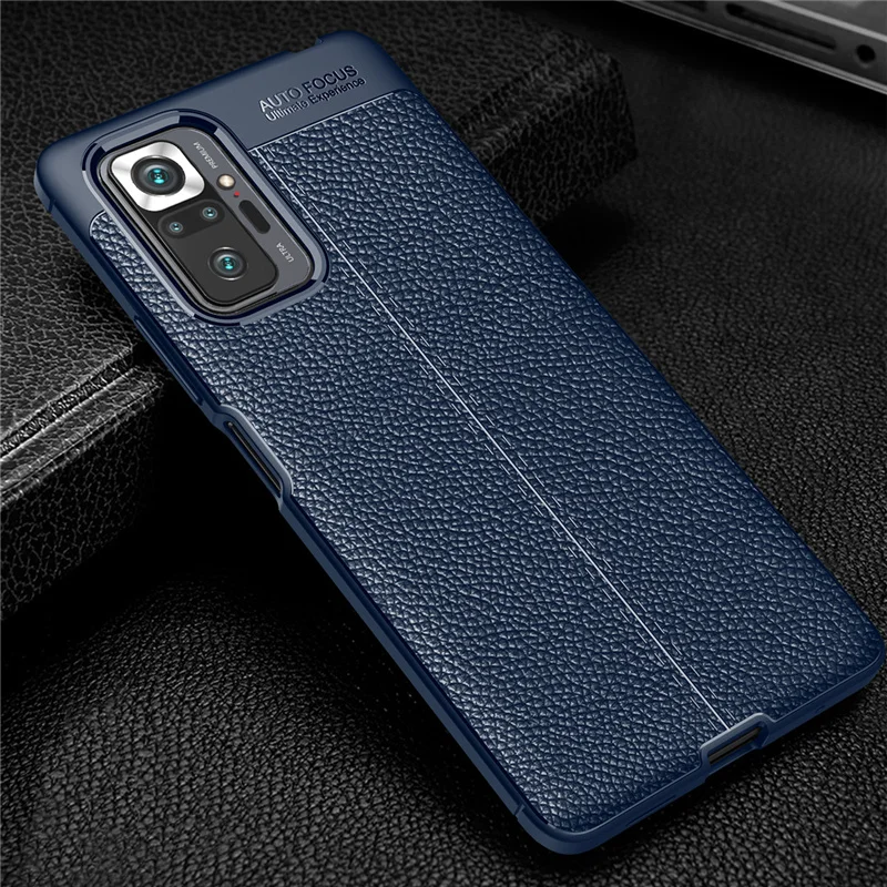 Funda protectora de cuero para Xiaomi Redmi Note 10 Pro, carcasa protectora de TPU para teléfono móvil Xiaomi Redmi Note 10 Pro - imagen 4