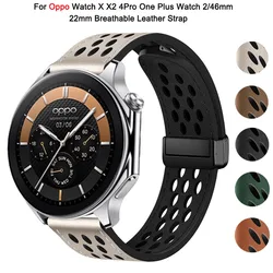 Correa cuero transpirable Oppo Watch – Hebilla magnética