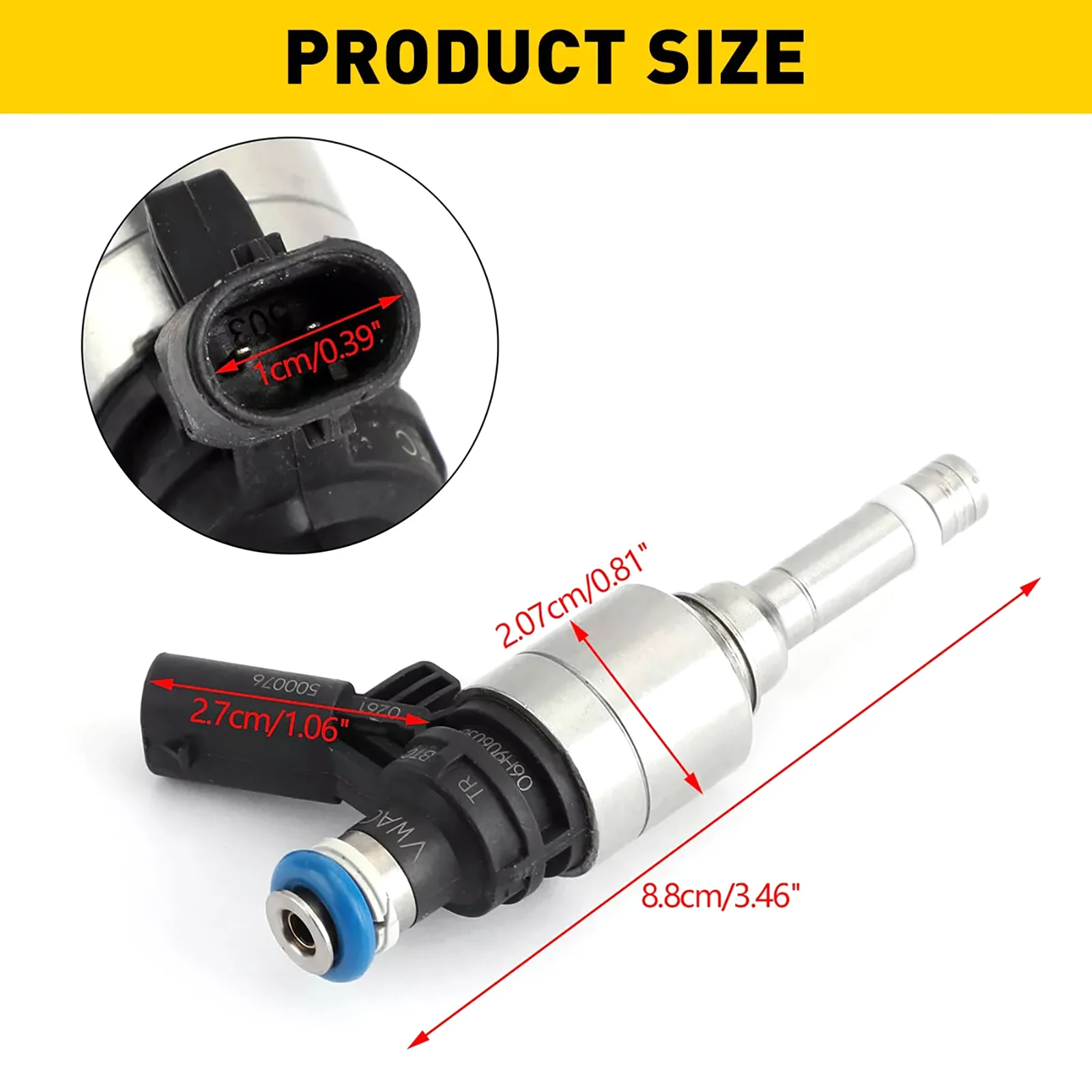 Inyectores de combustible para coche, accesorios para automóvil, 06H906036G, para Audi A3, A4, A5, A6, Q5, Volkswagen Beetle, Golf, Jetta, Passat, Tiguan, 4 unidades por juego - imagen 4