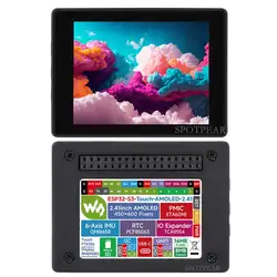 Placa de desarrollo ESP32 S3, pantalla táctil AMOLED de 2,41 pulgadas, 600x450 o Arduino LVGL con puerto SD/Sensor de 6 ejes QMI8658C