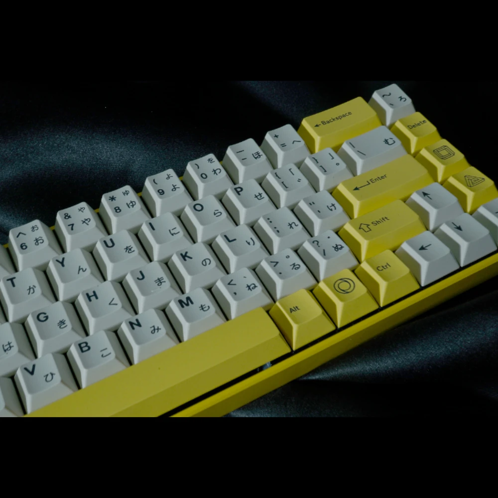 Teclas PBT Serika, teclas japonesas amarillas con perfil de cereza para accesorios de teclado mecánico MX - imagen 2