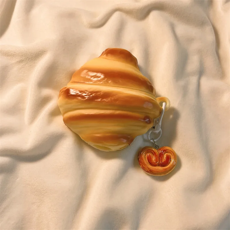 Para SoundPeats Air4 Pro funda bonita colgante de pan Charm SoundPeats Air4 Pro funda suave de silicona cubierta protectora de carcasa a prueba de golpes - imagen 2