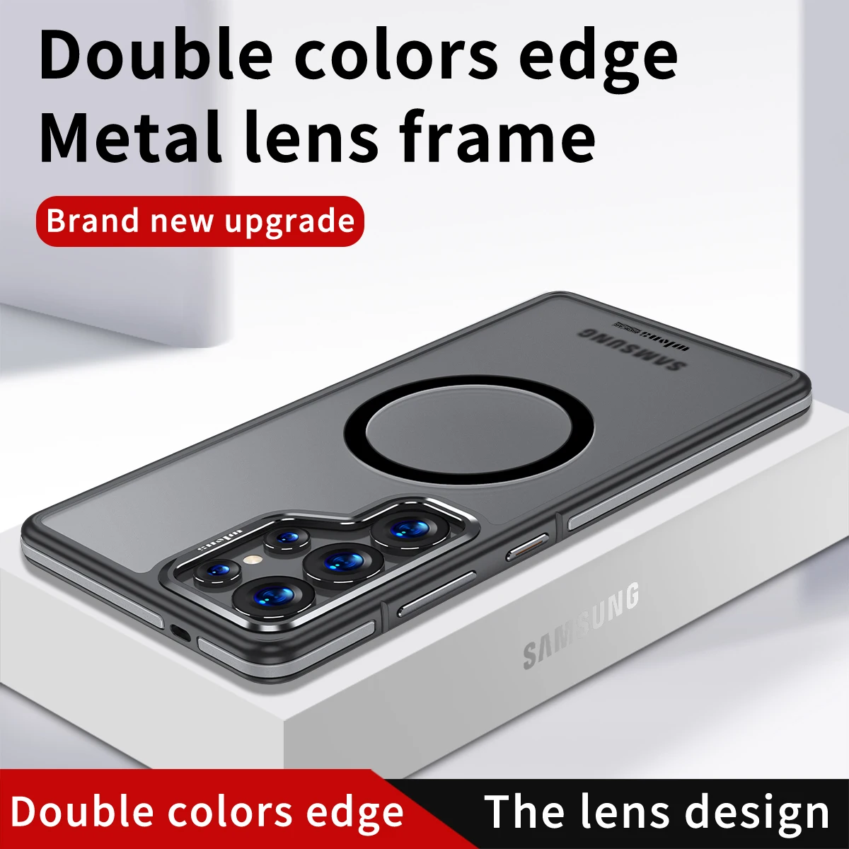 Funda oficial Original Splicing Skin Sensation Armor a prueba de golpes para Samsung Galaxy S25 S24 Ultra Magsafe híbrido teléfono contraportada