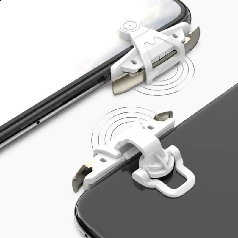 Y1UB Mobile Game Controller Aim desencadenadores GamePad Metal L1R1 teclados - imagen 4