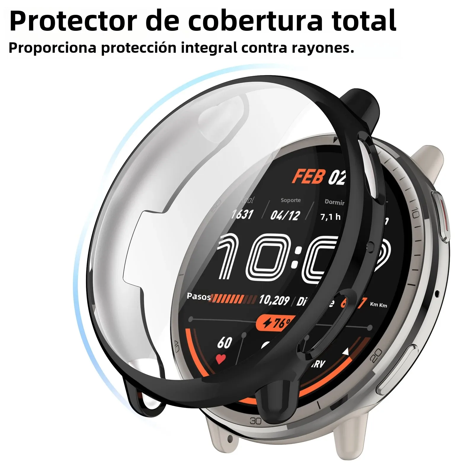 Funda protectora de pantalla para Amazfit Active 2, carcasa protectora completa de TPU suave para accesorios Active2 - imagen 5