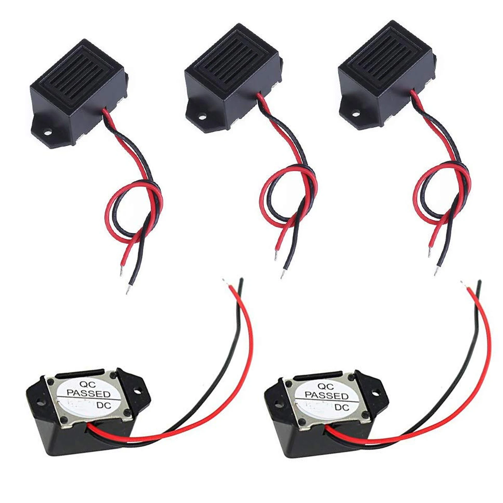 Mini zumbador de 5 piezas con cables - Componentes electrónicos mecánicos de código Morse de 3/6/912/24 V 400 Hz - imagen 4