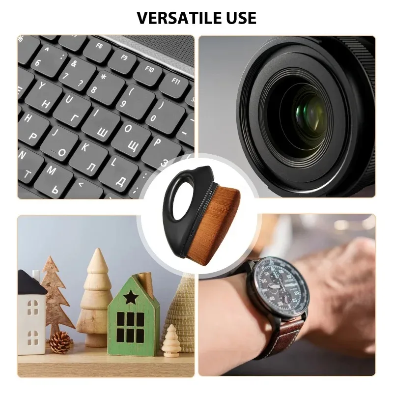 Cepillo limpiador antiestático para discos de vinilo LP, fibra de carbono, eliminador de polvo para tocadiscos, mango ABS, limpiador de cepillo para reproductor de CD - imagen 4