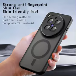 Para vivo x300 pro funda nueva color elegante funda trasera de PC magnética agradable para la piel para Vivo X300Pro parachoques a prueba de golpes Fudna