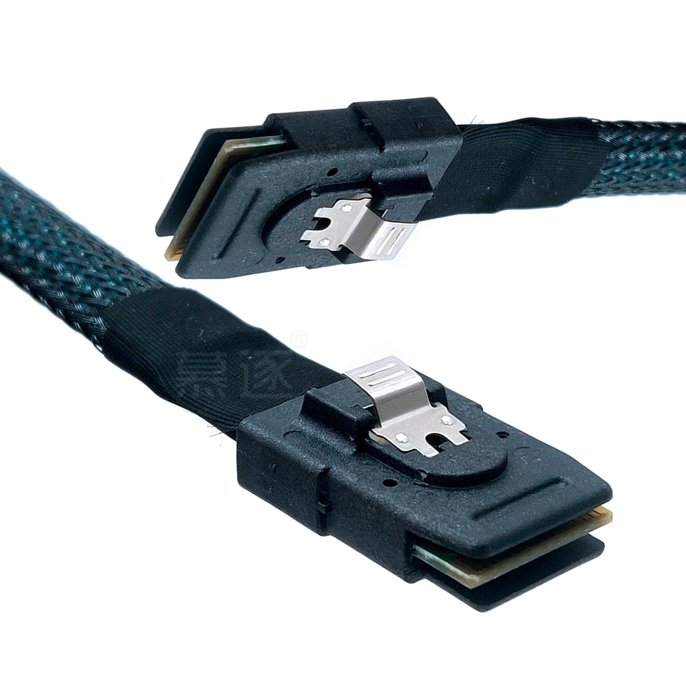1 unidad de 0,5 m y 1m Mini SAS 36P SFF-8087 macho a Mini SAS 36P servidor macho HDD Cable de transmisión de datos trenza de nailon - imagen 5