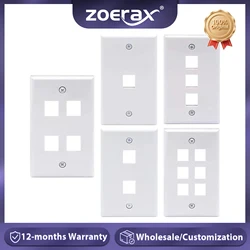 ZoeRax Placa de Pared RJ45 Keystone Ethernet de Perfil Bajo