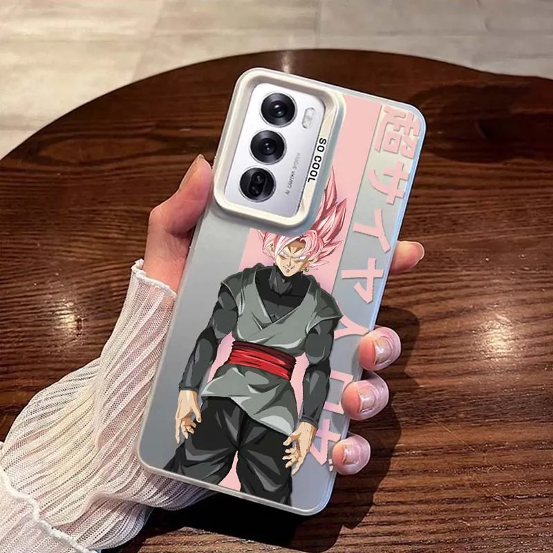 Artístico d-dragon Ball Saiyan para OPPO A98 A96 A95 A94 A79 A78 A77 A54 A55 funda de teléfono plateada colorida - imagen 3